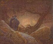 Caspar David Friedrich, Two men contemplating the Moon